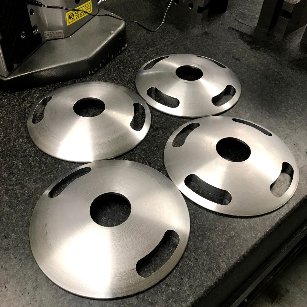 Domed discs with milled slots